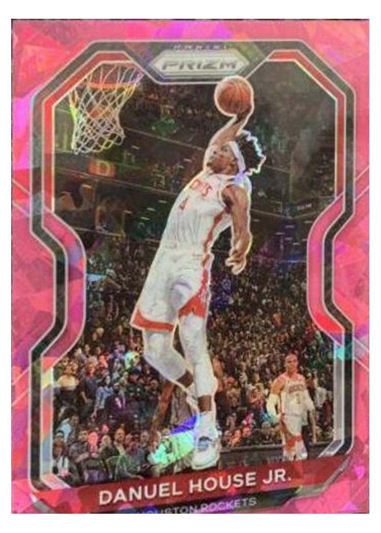 2020-21 Panini Prizm Base Set Danuel House Jr. Pink Ice Prizm #80 card
