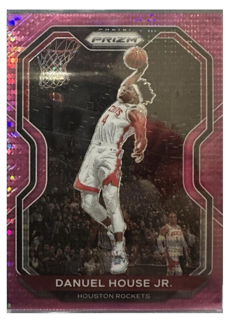 2020-21 Panini Prizm Base Set Danuel House Jr. Pink Pulsar Prizm #80 card
