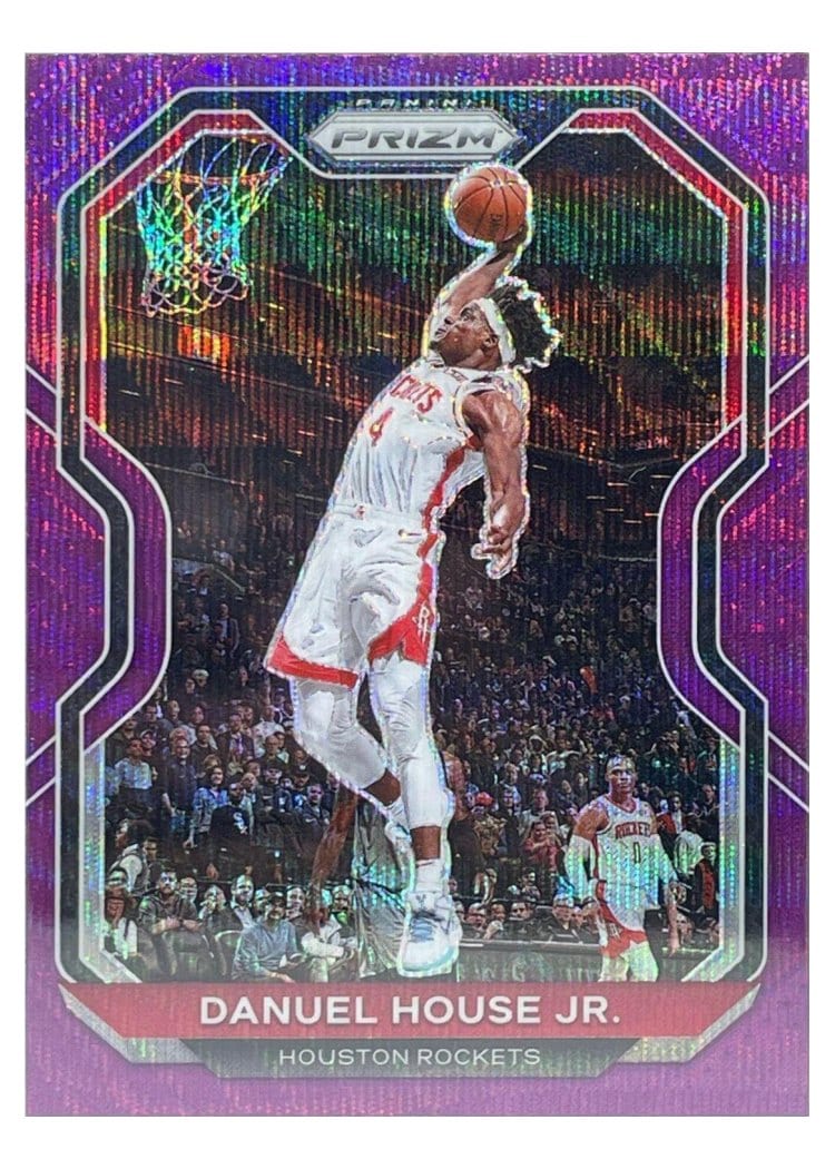 2020-21 Panini Prizm Base Set Danuel House Jr. Purple Wave Prizm #80 card
