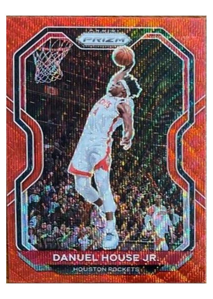 2020-21 Panini Prizm Base Set Danuel House Jr. Ruby Wave Prizm #80 card