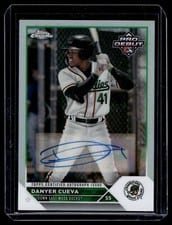 2023 Topps Pro Debut Chrome Autographs Refractor Danyer Cueva #PDC-2 card