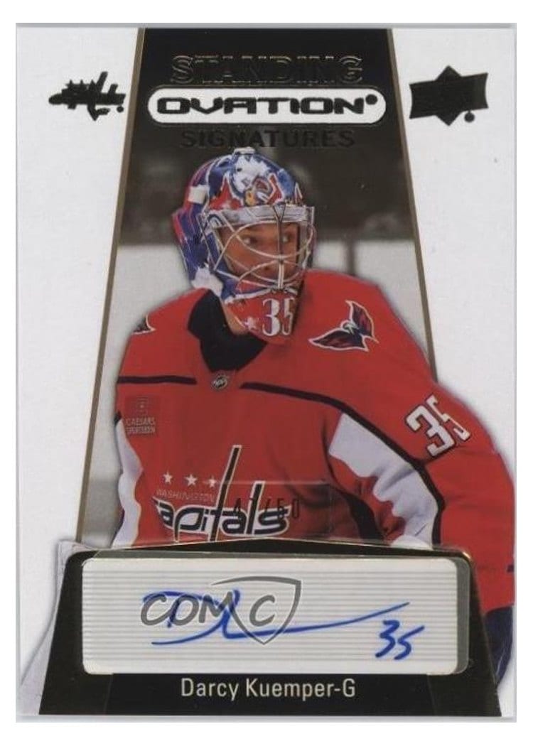 2023-24 Upper Deck Ovation Standing Ovation Signatures Darcy Kuemper #SOS-DK card