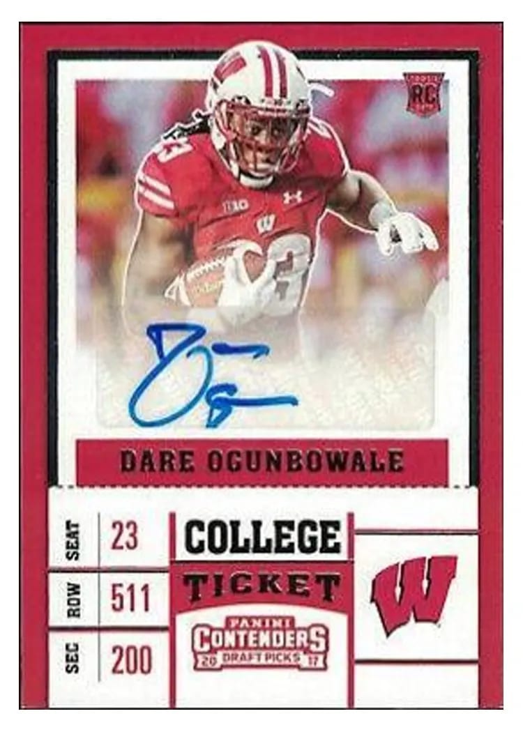 2017 Panini Contenders Draft Picks Dare Ogunbowale #222 card