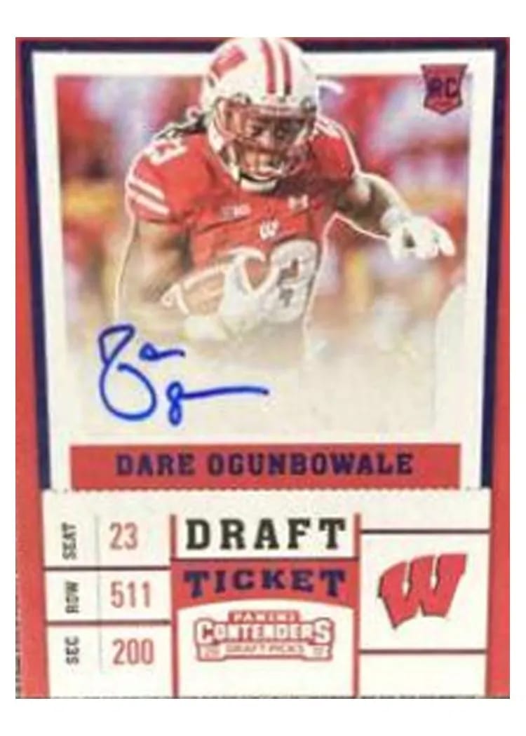 2017 Panini Contenders Draft Picks Dare Ogunbowale #222 card