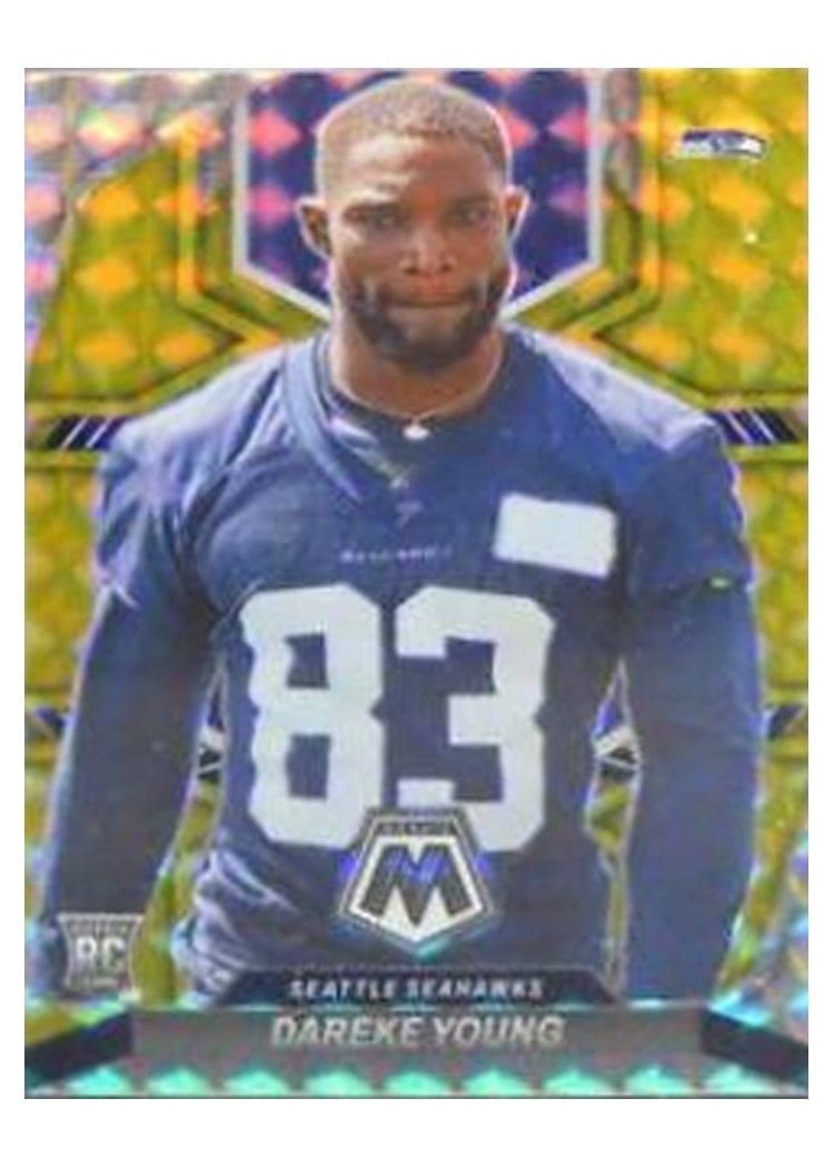 2022 Panini Mosaic Base Set Dareke Young Gold #349 card