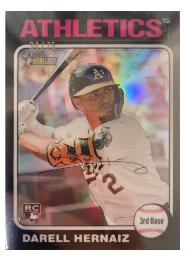 2024 Topps Heritage Darell Hernaiz #670 card