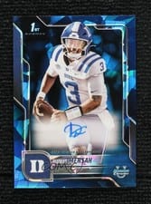 2025 Bowman University Chrome Sapphire Chrome Prospect Autographs Darian Mensah #BCA-DM card