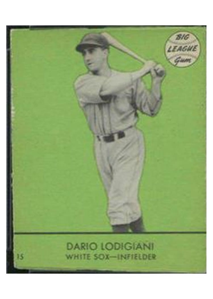1941 Goudey Dario Lodigiani #15 card