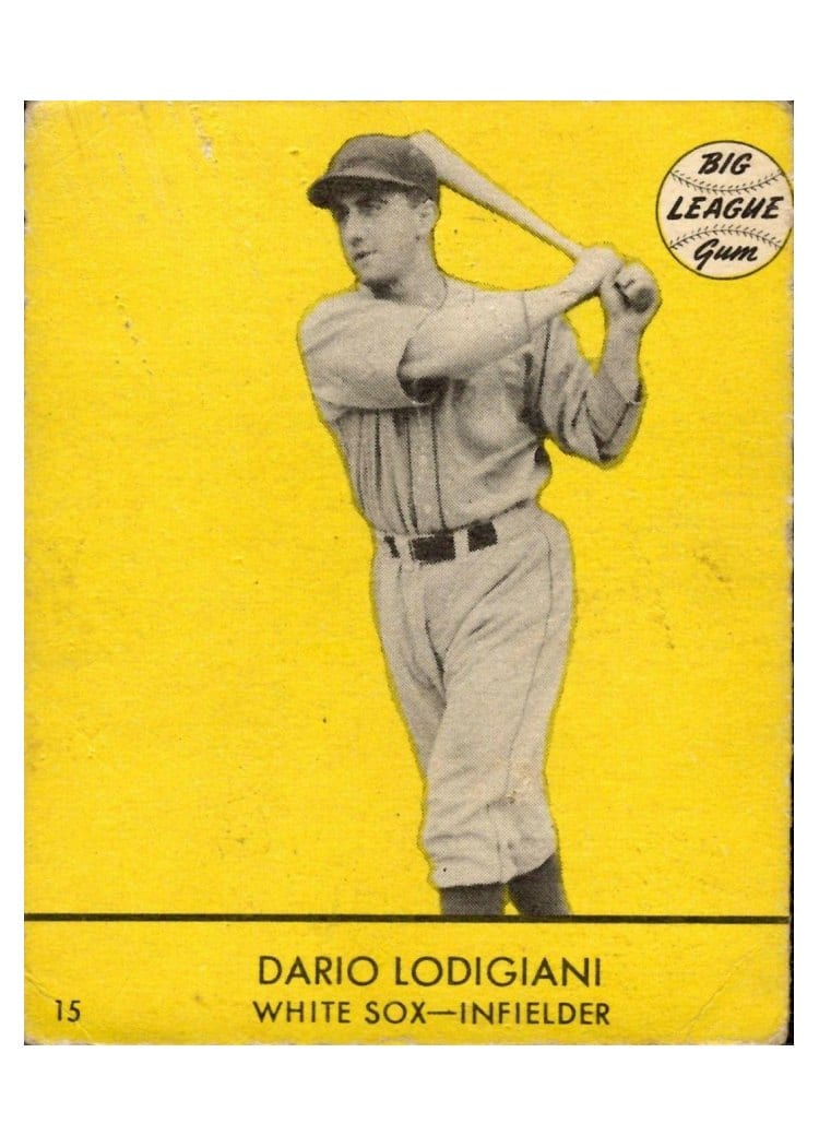 1941 Goudey Dario Lodigiani #15 card