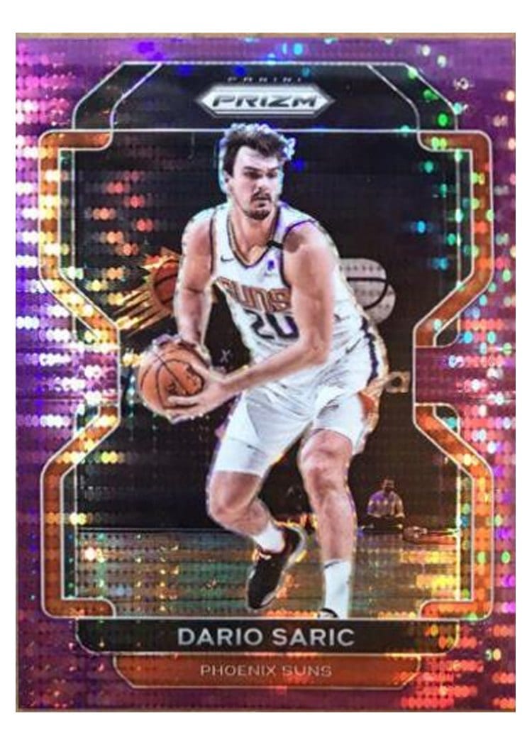 2021-22 Panini Prizm Base Set Dario Saric Purple Pulsar Prizm #66 card