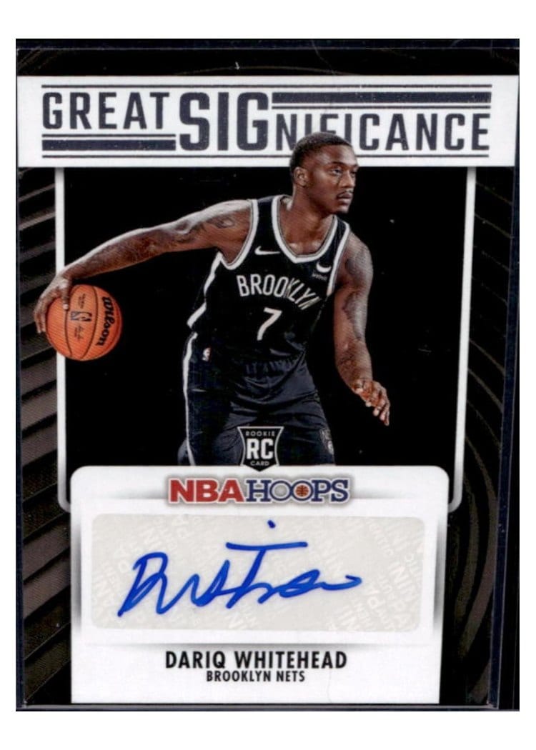 2023-24 Hoops Great SIGnificance Dariq Whitehead #GS-DRQ card