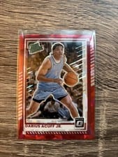 2025 Panini Donruss Darius Acuff Jr. Red Cracked Ice Optic #63 card