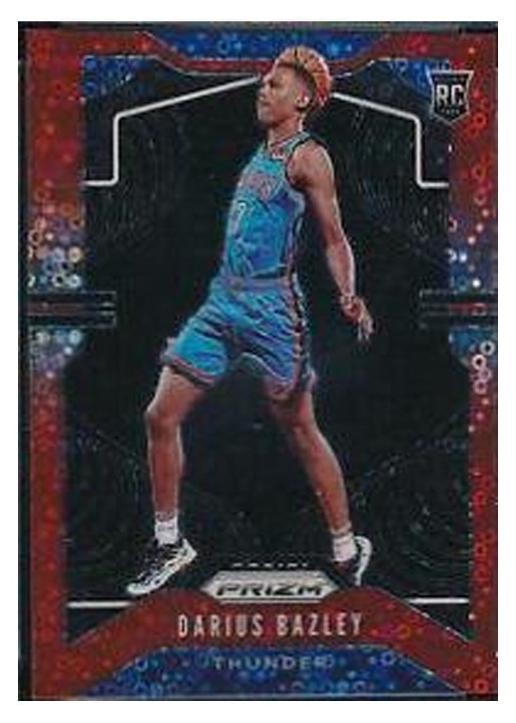 2019-20 Panini Prizm Base Set Darius Bazley Fast Break Prizm Red #289 card