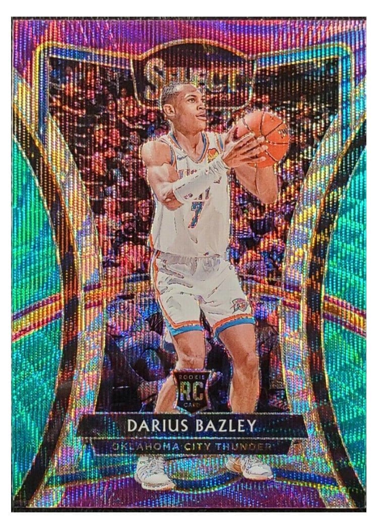 2019-20 Panini Select Base Set Darius Bazley Tri Color Prizm #116 card