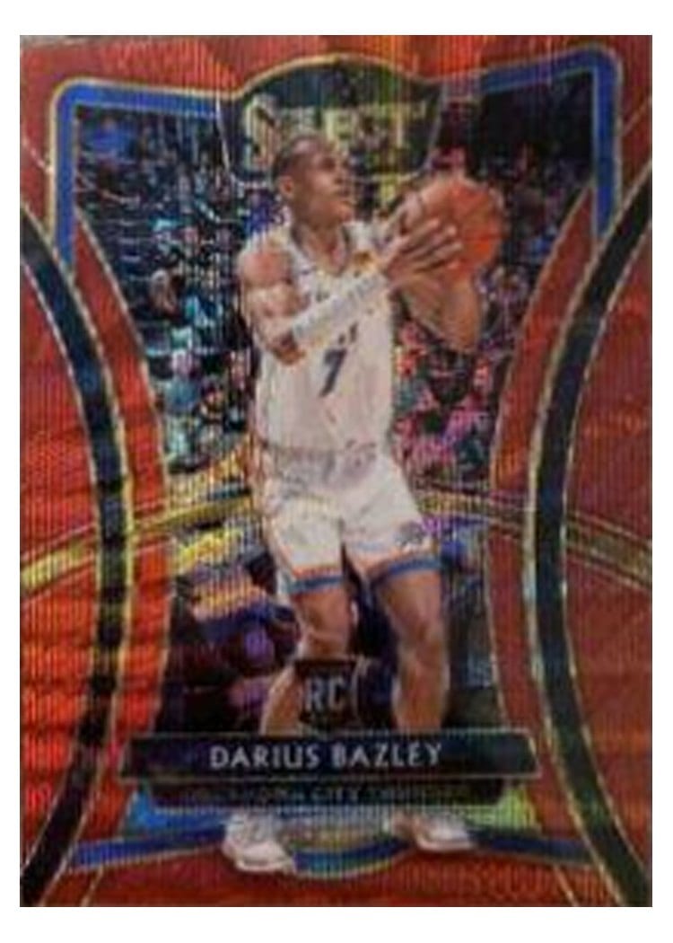 2019-20 Panini Select Base Set Darius Bazley Red Wave #116 card