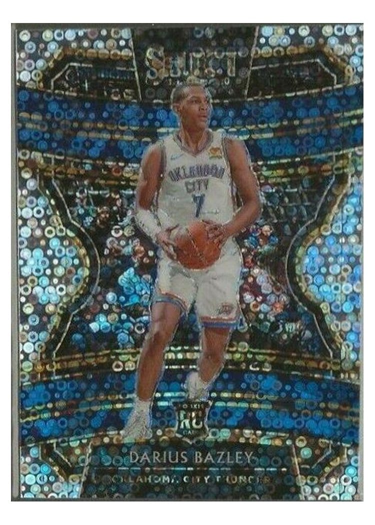2019-20 Panini Select Base Set Darius Bazley #80 card