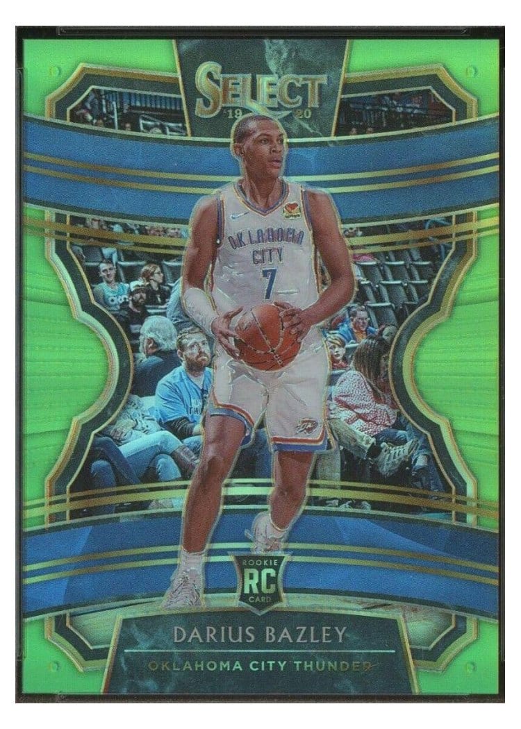 2019-20 Panini Select Base Set Darius Bazley #80 card