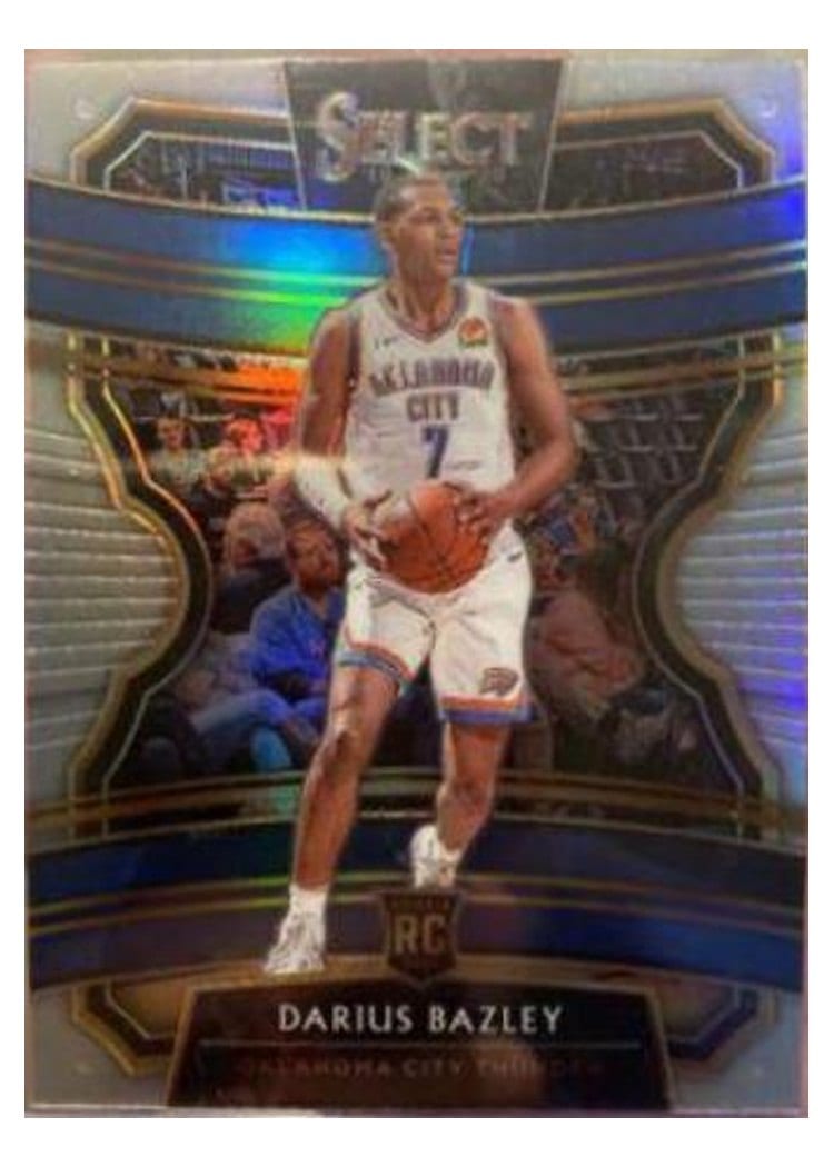 2019-20 Panini Select Base Set Darius Bazley Silver Prizm #80 card