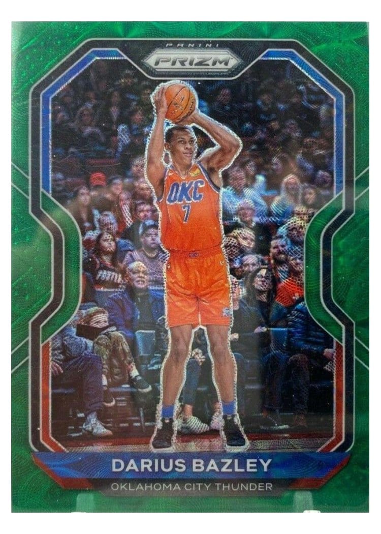 2020-21 Panini Prizm Base Set Darius Bazley Choice Green Prizm #164 card