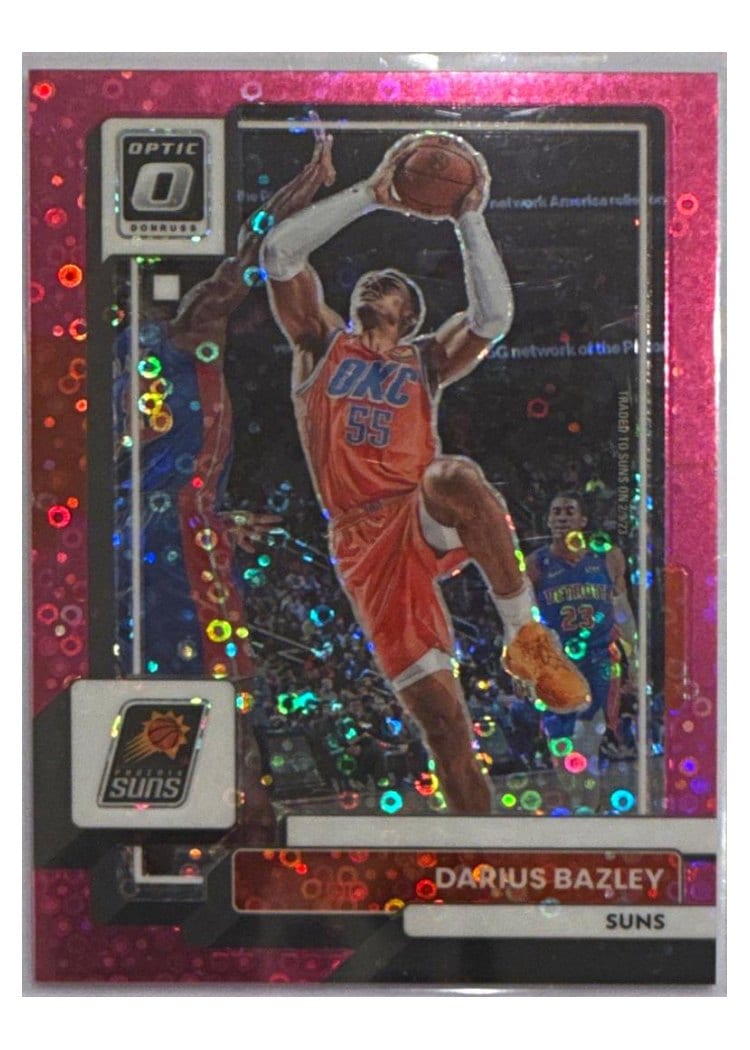 2022-23 Donruss Optic Base Set Darius Bazley Fast Break Pink #64 card