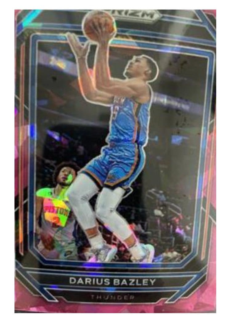 2022-23 Panini Prizm Base Set Darius Bazley Pink Ice Prizm #51 card