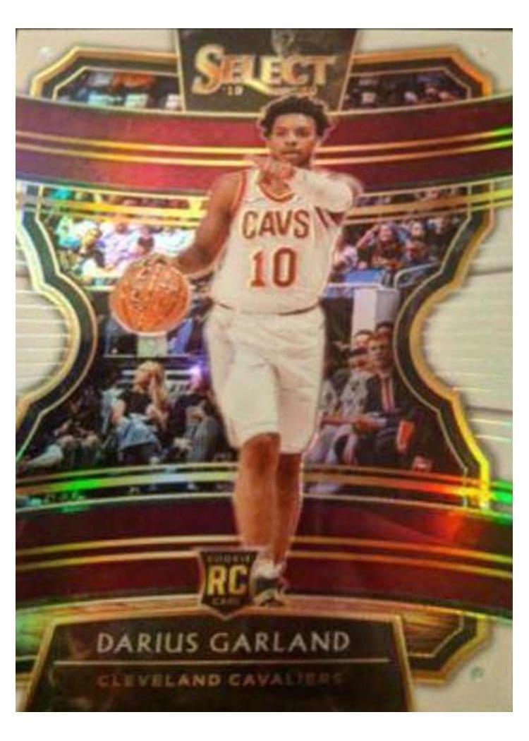 2019-20 Panini Select Base Set Darius Garland White Prizm #10 card