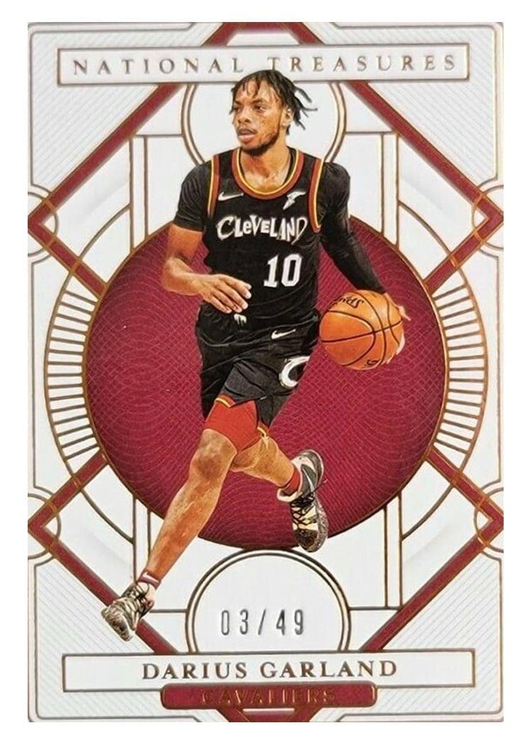 2020-21 Panini National Treasures Base Set Darius Garland #43 card