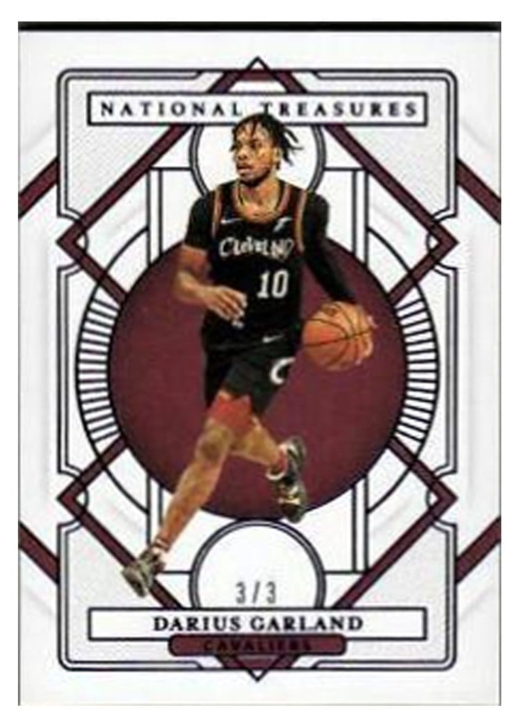 2020-21 Panini National Treasures Base Set Darius Garland #43 card