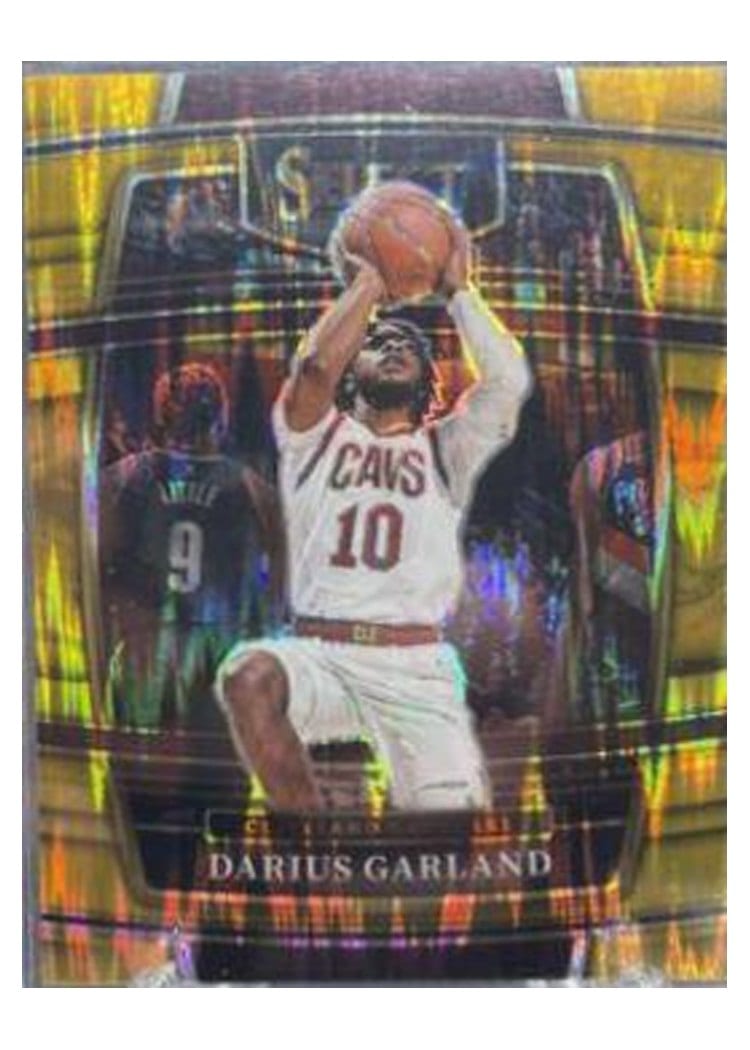 2021-22 Panini Select Base Set Darius Garland Pink Prizm #13 card