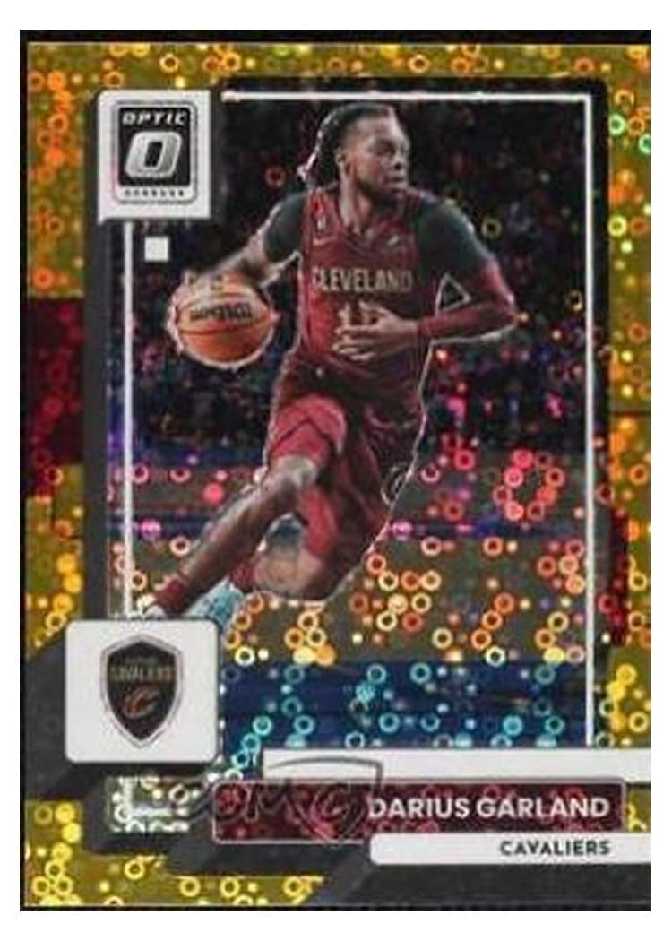2022-23 Donruss Optic Base Set Darius Garland Fast Break Gold #98 card