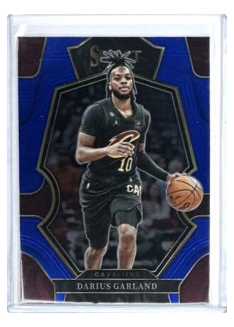2022-23 Panini Select Base Set Darius Garland Blue Prizm #106 card