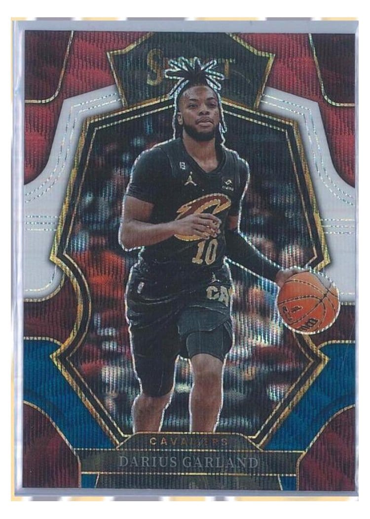 2022-23 Panini Select Base Set Darius Garland Tri Color Prizm #106 card