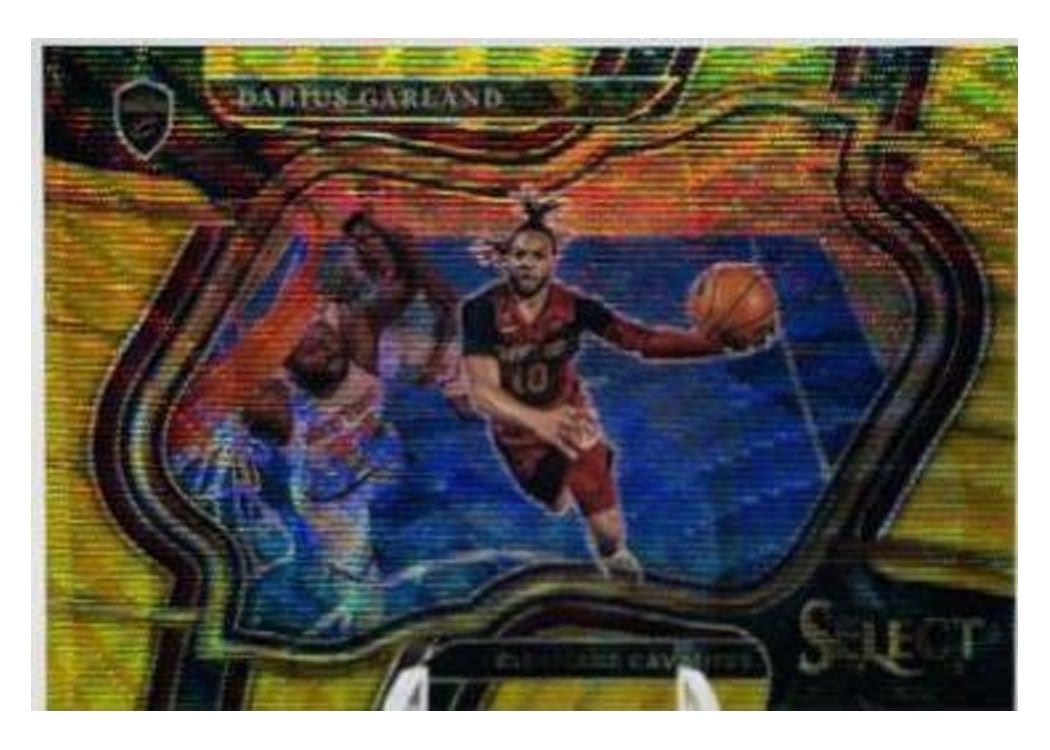 2022-23 Panini Select Base Set Darius Garland Gold Wave Prizm #206 card