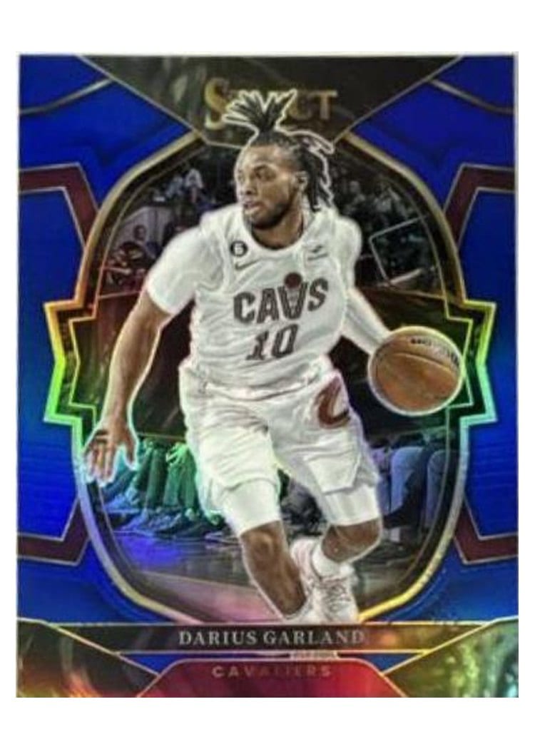 2022-23 Panini Select Base Set Darius Garland Blue Prizm #6 card