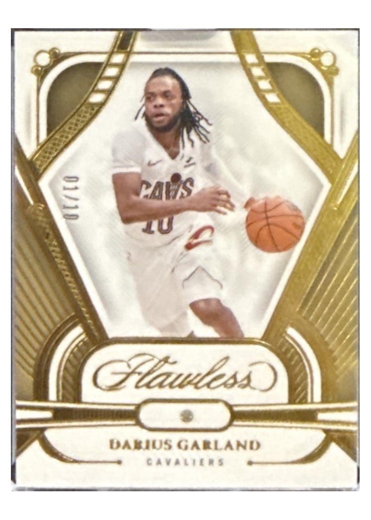2023-24 Panini Flawless Base Set Darius Garland Gold #87 card