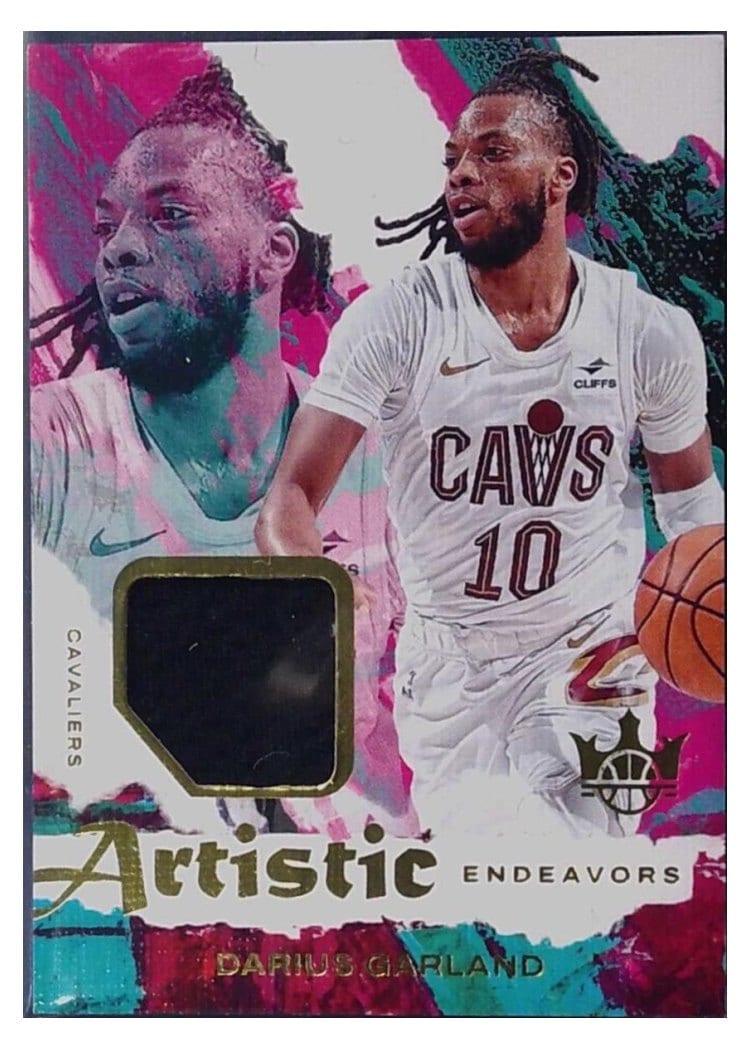 2024-25 Panini Court Kings Artistic Endeavors Relics Darius Garland #AE-DRG card