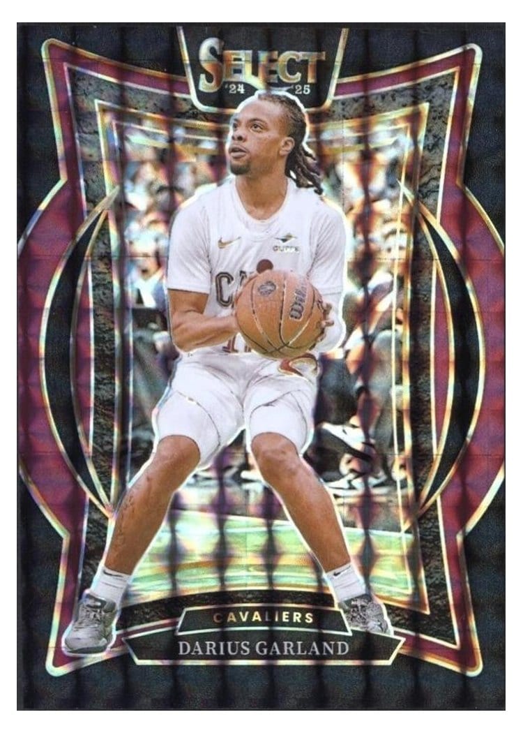 2024-25 Panini Select Base Set Darius Garland Black Finite Prizm #39 card