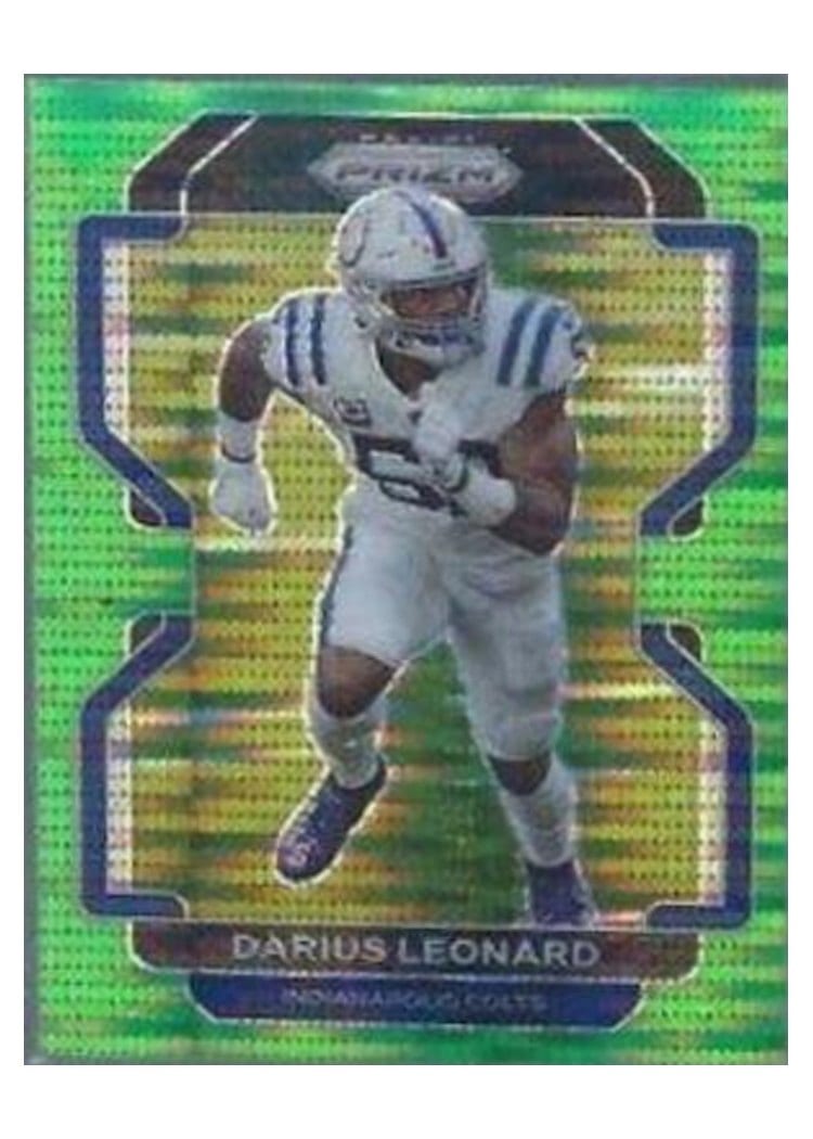 2021 Panini Prizm Base Set Darius Leonard Green Prizm #27 card