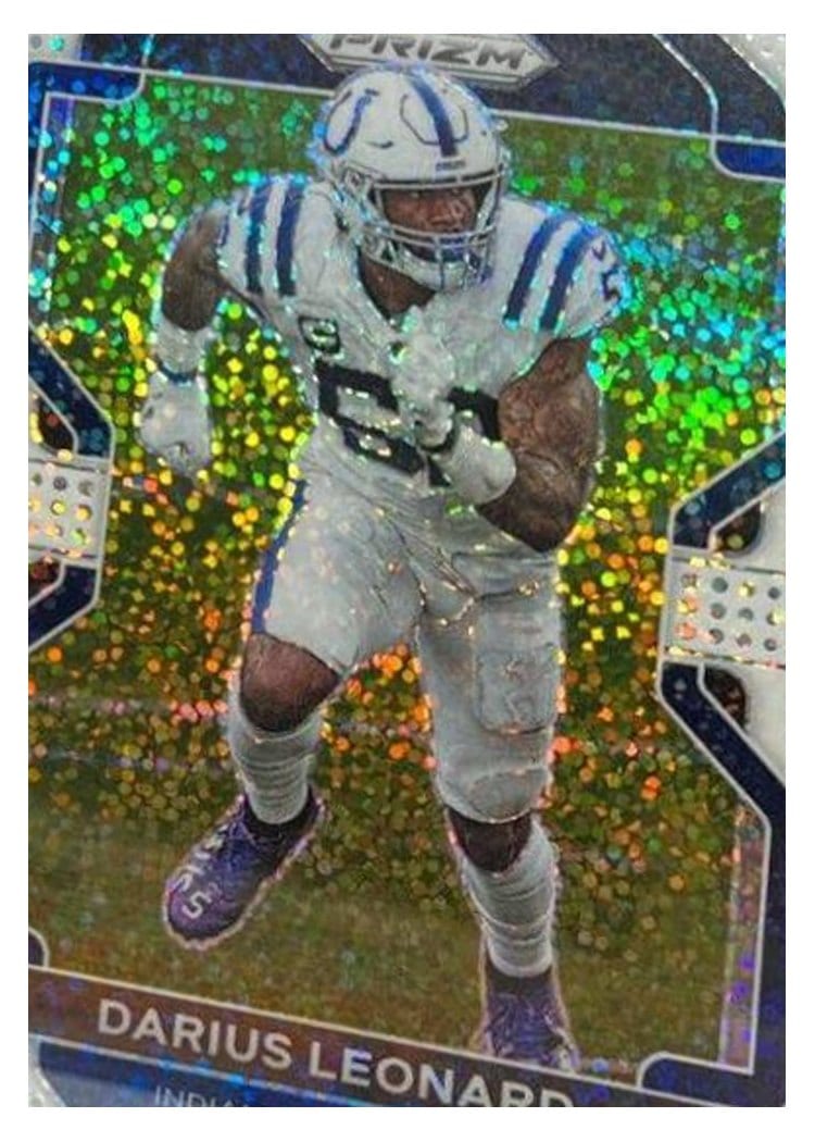 2021 Panini Prizm Base Set Darius Leonard White Sparkle Prizm #27 card