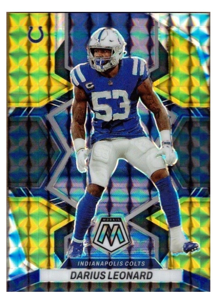 2022 Panini Mosaic Base Set Darius Leonard #86 card