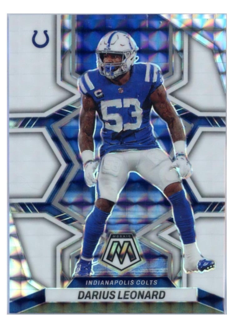2022 Panini Mosaic Base Set Darius Leonard #86 card