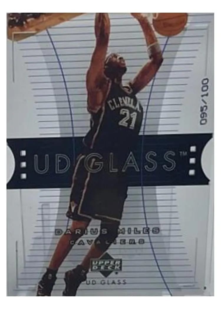 2003 Upper Deck Glass Darius Miles #7 card