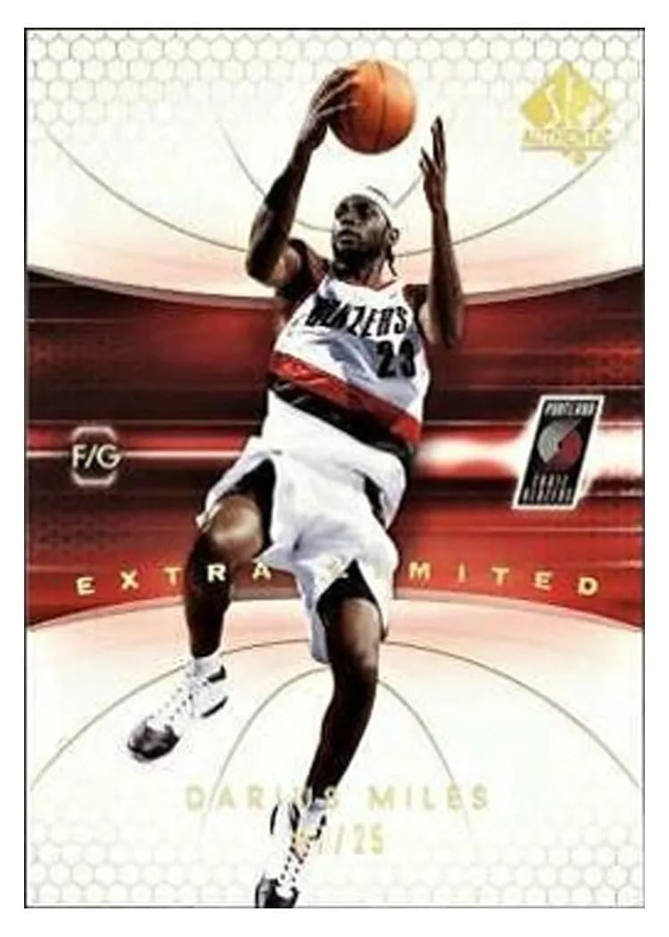 2004 SP Authentic Darius Miles #70 card