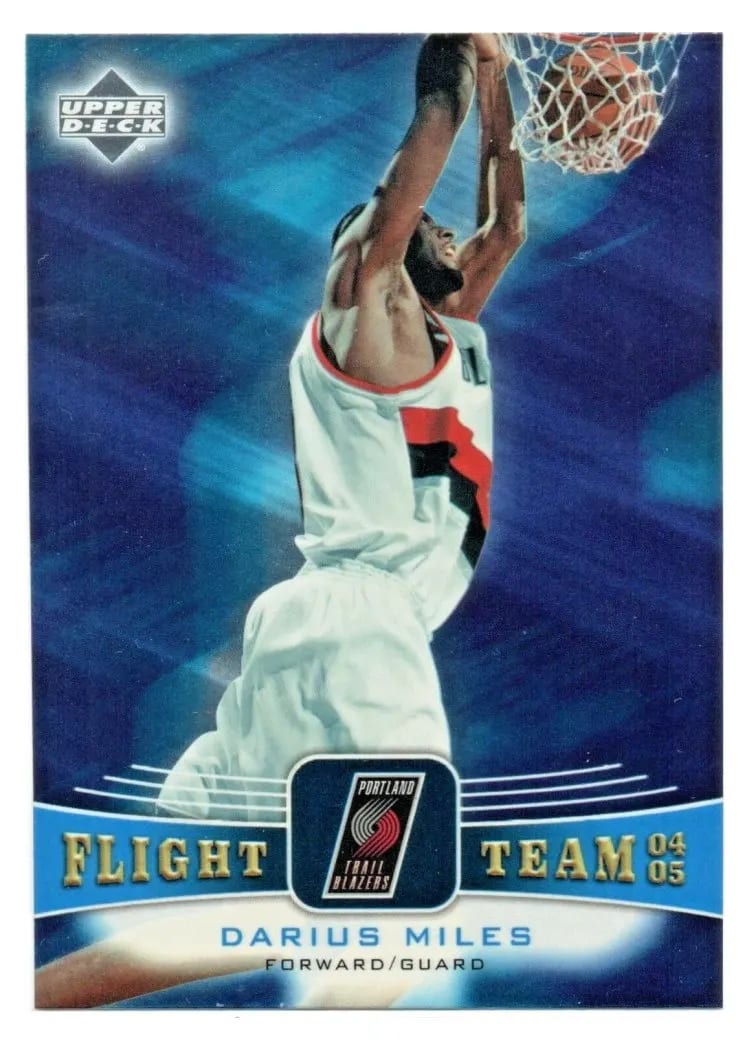 2004 Upper Deck Flight Team Darius Miles #FT50 card