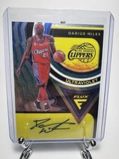 2020-21 Panini Flux Ultraviolet Signatures Darius Miles #UV-DMI card
