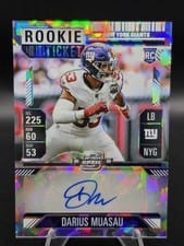 2024 Panini Contenders Optic Rookie Ticket Autographs Darius Muasau #191 card