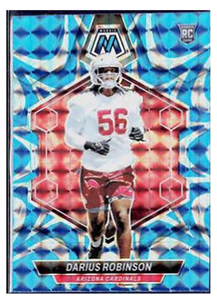2024 Panini Mosaic Base Set Darius Robinson Blue Reactive #327 card