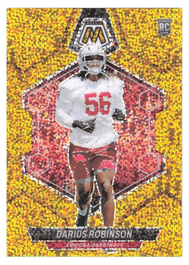 2024 Panini Mosaic Base Set Darius Robinson Gold Sparkle #327 card