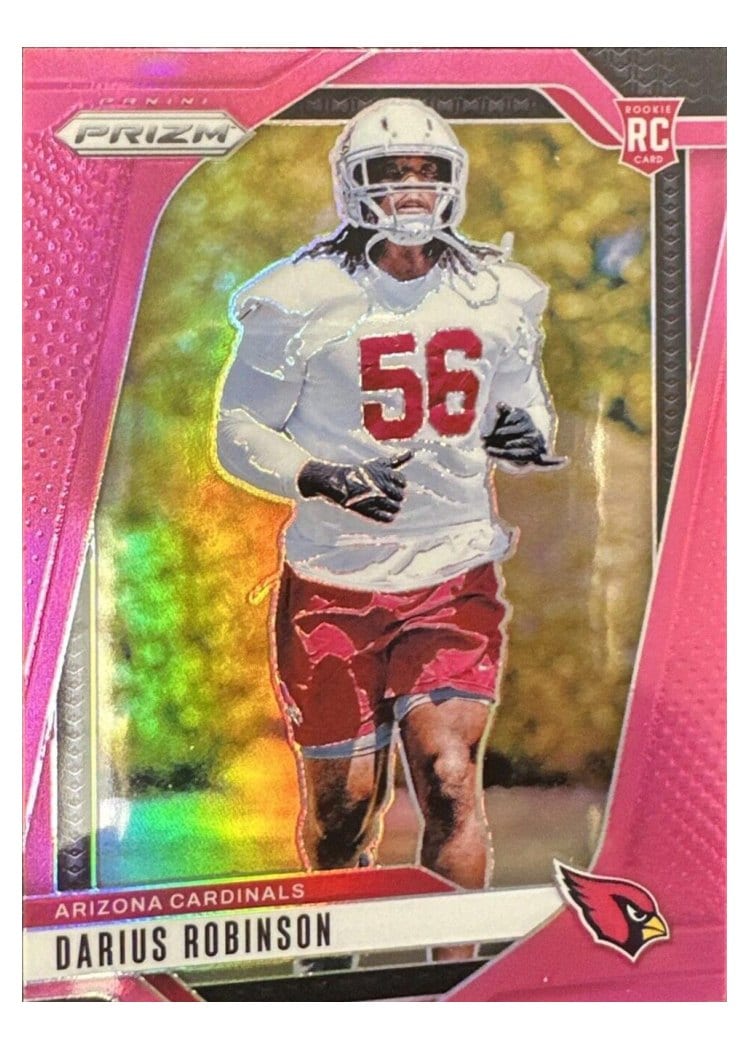 2024 Panini Prizm Base Set Darius Robinson Pink #325 card