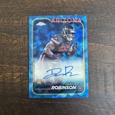2024 Topps Chrome Sapphire Edition Rookies Autographs Sapphire Darius Robinson #RA-DRO card